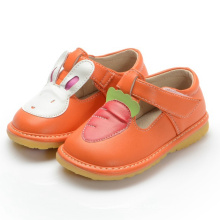 Orange Girl Baby Shoes Rabbit Carrot T Strap Shoe